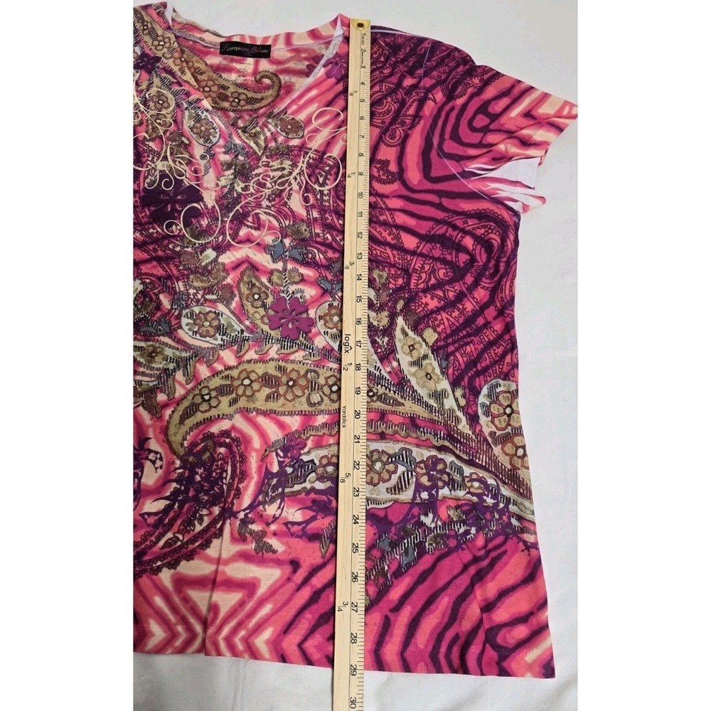 Appropriate Behavior Women's 3X (22W-24W) Floral Blouse - Picture 3 of 6